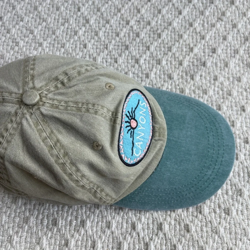 Canyons Retro 90s Y2k Cotton Strapback Baseball Hat Cap Adjustable